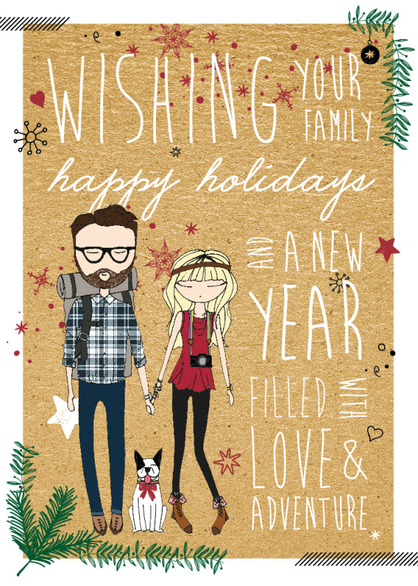 christmas card illustration