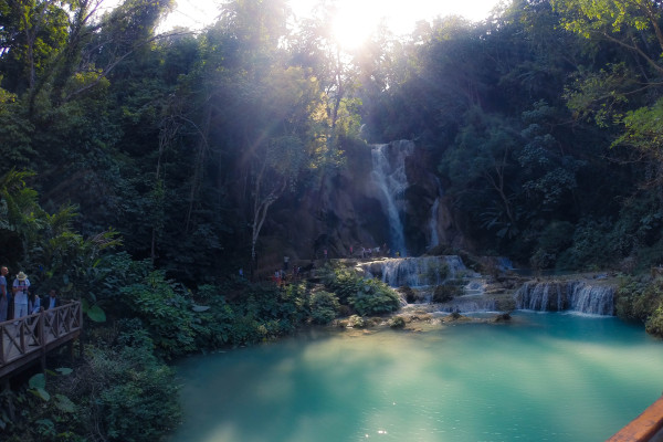 kuang si falls luang prabang