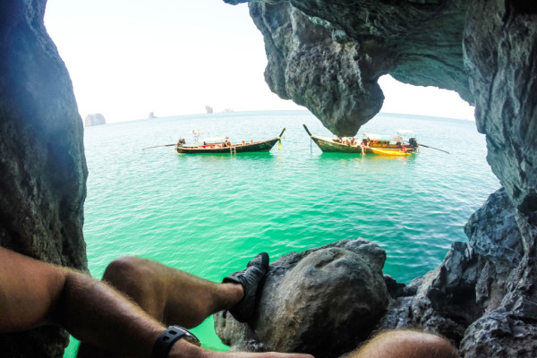 deep water solo climbing tonsai