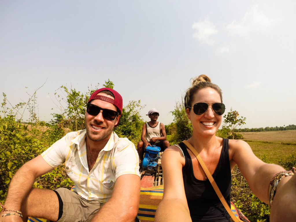 bamboo train battambang, cambodia