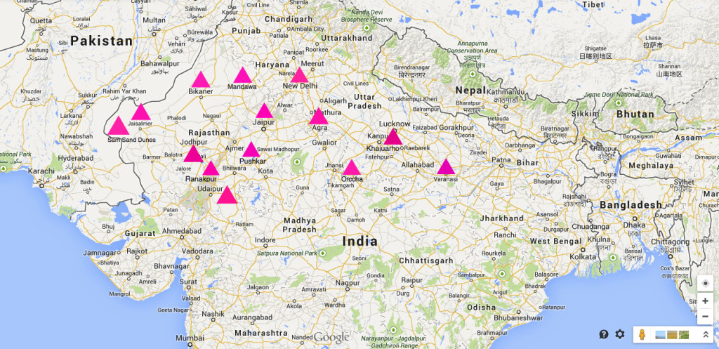 India Route Mapped