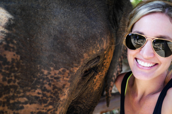 elephant selfie