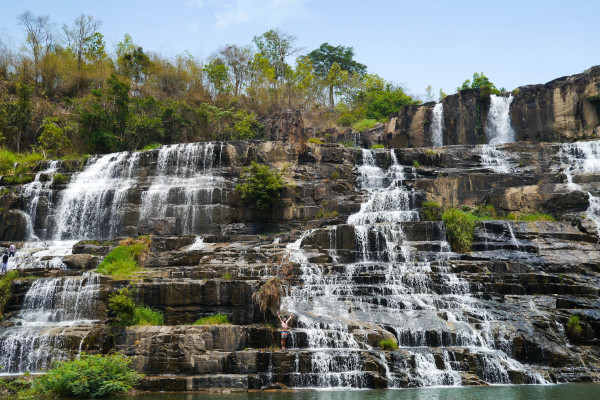 thac pongour waterfall dalat vietnam