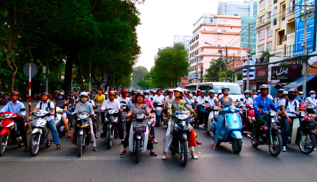 ho chi minh city motorbikes