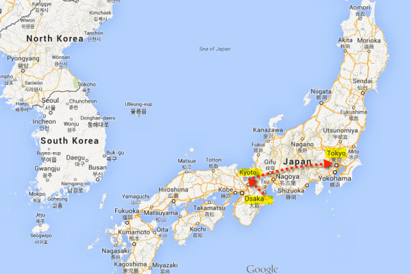 japan travel route